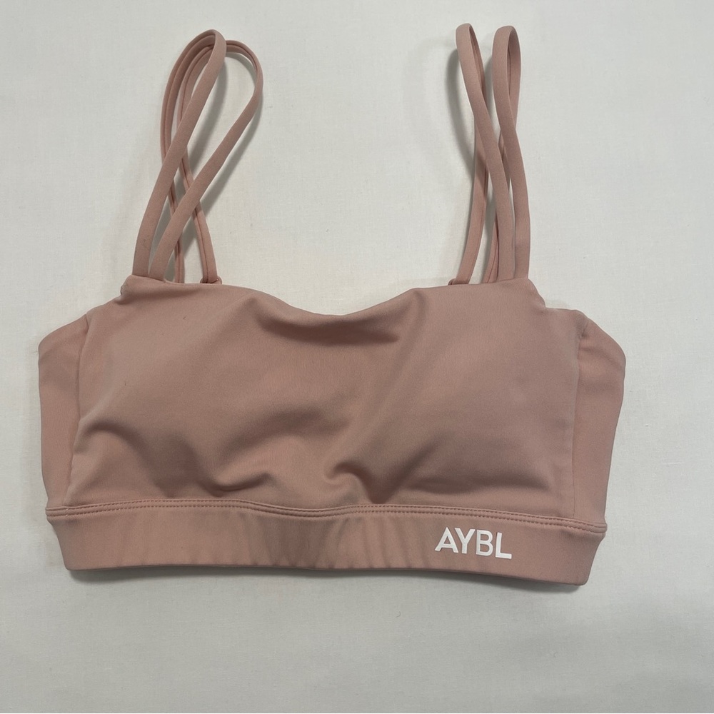 AYBL Women's Pink Sports bra strappy XS